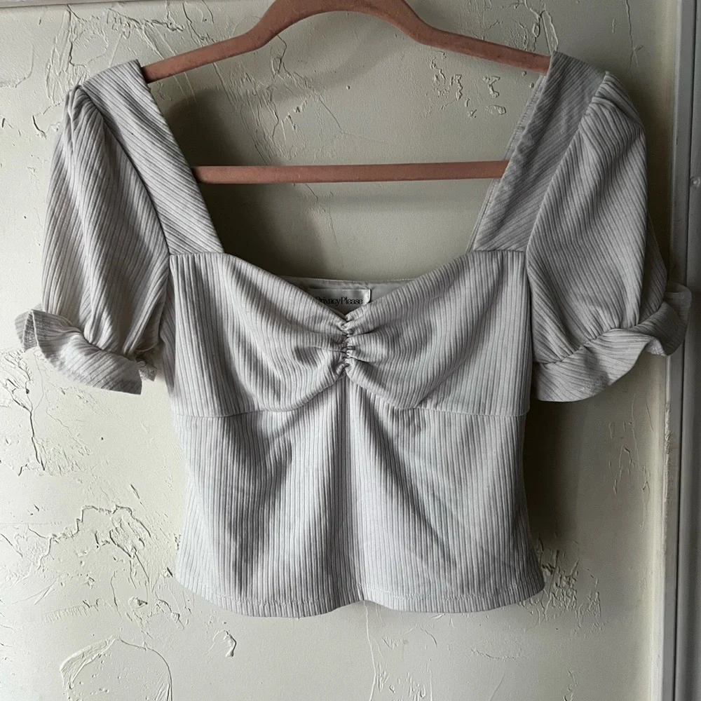 Privacy Please Ribbed Top - Picture 2 of 4